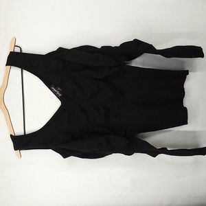 Baby Phat Cold Shoulder Long Sleeve Knit Top Black 1X